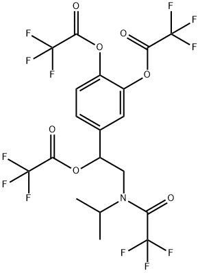 Bis(trifluoroacetic acid)4-[2-[(1-methylethyl)(trifluoroacetyl)amino]-1-(trifluoroacetoxy)ethyl]-1,2-phenylene ester