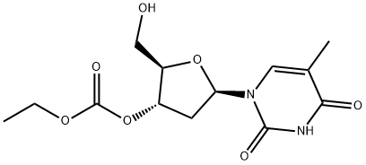 乙基 ((2R,3S,5R)-2-(羟甲基)-5-(5-甲基-2,4-二氧亚基-3,4-二氢嘧啶-1(2H)-基)四氢呋喃-3-基) 碳酸盐