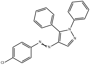 1H-Pyrazole, 4-((4-chlorophenyl)azo)-1,5-diphenyl-