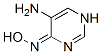 4(1H)-Pyrimidinone, 5-amino-, oxime (9CI)