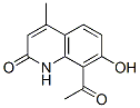 2(1H)-Quinolinone, 8-acetyl-7-hydroxy-4-methyl- (9CI)