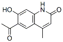 2(1H)-Quinolinone, 6-acetyl-7-hydroxy-4-methyl- (9CI)