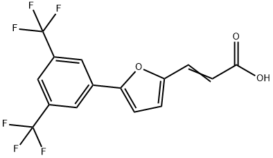 3-[5-[3,5-DI(TRIFLUOROMETHYL)PHENYL]-2-FURYL]ACRYLIC ACID