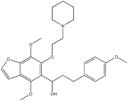 4,7-Dimethoxy-α-[2-(4-methoxyphenyl)ethyl]-6-[2-(1-piperidinyl)ethoxy]-5-benzofuranmethanol