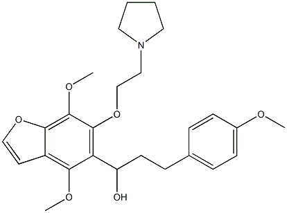 4,7-Dimethoxy-α-[2-(4-methoxyphenyl)ethyl]-6-[2-(1-pyrrolidinyl)ethoxy]-5-benzofuranmethanol