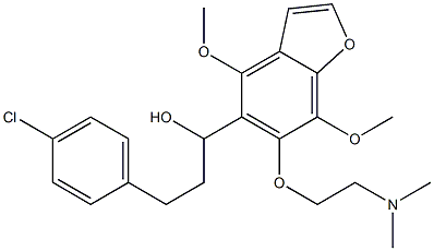 α-[2-(4-Chlorophenyl)ethyl]-4,7-dimethoxy-6-[2-(dimethylamino)ethoxy]-5-benzofuranmethanol