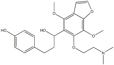 4,7-Dimethoxy-6-[2-(dimethylamino)ethoxy]-α-[2-(4-hydroxyphenyl)ethyl]-5-benzofuranmethanol