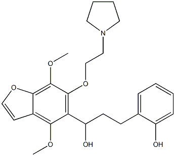 4,7-Dimethoxy-α-[2-(2-hydroxyphenyl)ethyl]-6-[2-(1-pyrrolidinyl)ethoxy]-5-benzofuranmethanol