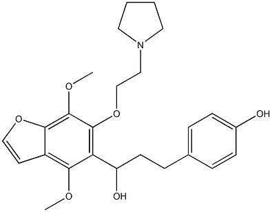 4,7-Dimethoxy-α-[2-(4-hydroxyphenyl)ethyl]-6-[2-(1-pyrrolidinyl)ethoxy]-5-benzofuranmethanol