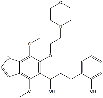 4,7-Dimethoxy-α-[2-(2-hydroxyphenyl)ethyl]-6-[2-(4-morpholinyl)ethoxy]-5-benzofuranmethanol