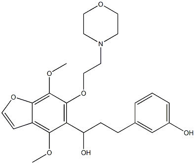 4,7-Dimethoxy-α-[2-(3-hydroxyphenyl)ethyl]-6-[2-(4-morpholinyl)ethoxy]-5-benzofuranmethanol