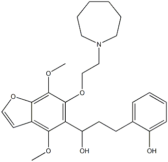 4,7-Dimethoxy-6-[2-(hexahydro-1H-azepin-1-yl)ethoxy]-α-[2-(2-hydroxyphenyl)ethyl]-5-benzofuranmethanol