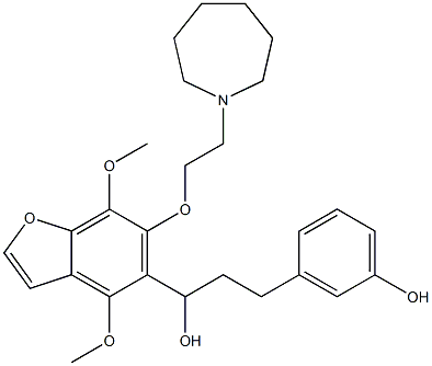 4,7-Dimethoxy-6-[2-(hexahydro-1H-azepin-1-yl)ethoxy]-α-[2-(3-hydroxyphenyl)ethyl]-5-benzofuranmethanol