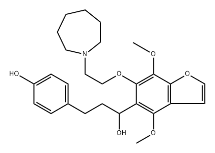 4,7-Dimethoxy-6-[2-(hexahydro-1H-azepin-1-yl)ethoxy]-α-[2-(4-hydroxyphenyl)ethyl]-5-benzofuranmethanol