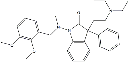 3-(2-Diethylaminoethyl)-1-[(2,3-dimethoxybenzyl)methylamino]-3-phenyl-2-indolinone