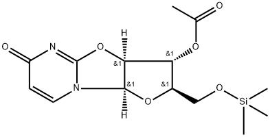 (2R)-3β-Acetoxy-2,3,3aβ,9aβ-tetrahydro-2α-[[(trimethylsilyl)oxy]methyl]-6H-furo[2',3':4,5]oxazolo[3,2-a]pyrimidin-6-one
