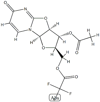 Trifluoroacetic acid [(2R)-3β-acetoxy-2,3,3aβ,9aβ-tetrahydro-6-oxo-6H-furo[2',3':4,5]oxazolo[3,2-a]pyrimidin-2α-yl]methyl ester