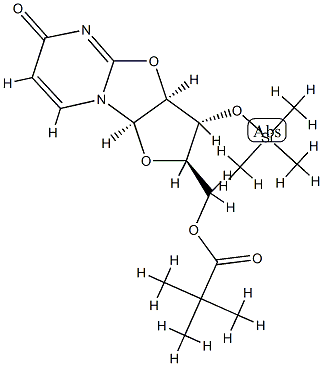 2,2-Dimethylpropionic acid [(2R)-2,3,3aβ,9aβ-tetrahydro-6-oxo-3β-[(trimethylsilyl)oxy]-6H-furo[2',3':4,5]oxazolo[3,2-a]pyrimidin-2α-yl]methyl ester
