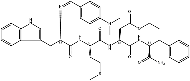 N-[[4-(Dimethylamino)phenyl]methylene]-L-Trp-L-Met-L-αβAsp-(OEt)-L-Phe-NH2