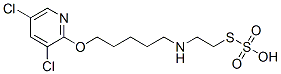 Thiosulfuric acid hydrogen S-[2-[[5-[(3,5-dichloro-2-pyridinyl)oxy]pentyl]amino]ethyl] ester