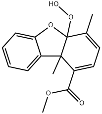 4a,9b-Dihydro-4a-hydroperoxy-4,9b-dimethyl-1-dibenzofurancarboxylic acid methyl ester
