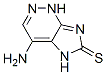 6H-Imidazo[4,5-c]pyridazine-6-thione,  4-amino-1,5-dihydro-  (9CI)