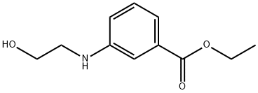 Benzoic acid, 3-[(2-hydroxyethyl)amino]-, ethyl ester (9CI)