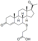 7-(carboxyethylthio)progesterone