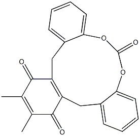 [4,5-Dimethyl-3,6-dioxo-1,4-cyclohexadiene-1,2-diyldi(methyleneoxy)]bis(formic acid phenyl) ester