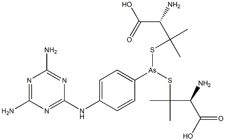 3,3''-[[[4-[(4,6-Diamino-1,3,5-triazin-2-yl)amino]phenyl]arsinidene]bis(thio)]bis(D-valine)
