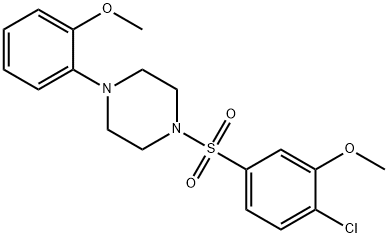 1-[(4-chloro-3-methoxyphenyl)sulfonyl]-4-(2-methoxyphenyl)piperazine