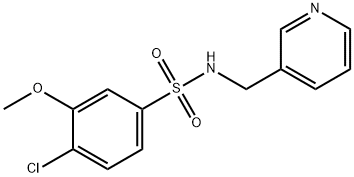 4-chloro-3-methoxy-N-(pyridin-3-ylmethyl)benzenesulfonamide