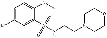 5-bromo-2-methoxy-N-[2-(4-morpholinyl)ethyl]benzenesulfonamide
