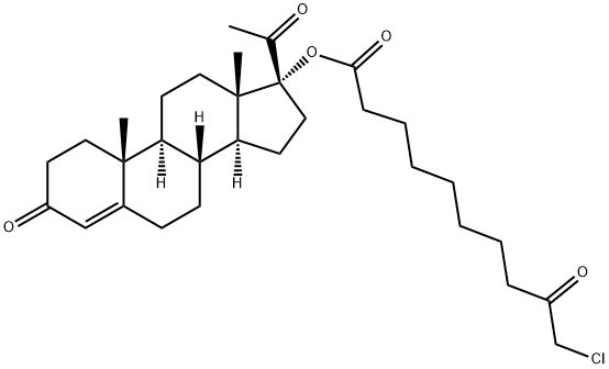 17-Hydroxyprogesterone 17-(9-oxo-10-chlorodecanoate)