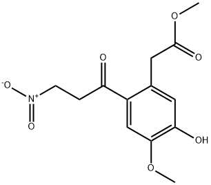 5-Hydroxy-4-methoxy-2-(3-nitro-1-oxopropyl)benzeneacetic acid methyl ester