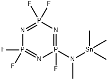 2,2,4,4,6-Pentafluoro-2,2,4,4,6,6-hexahydro-6-[methyl(trimethylstannyl)amino]-1,3,5,2,4,6-triazatriphosphorine