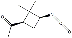 Ethanone, 1-[(1R,3S)-3-isocyanato-2,2-dimethylcyclobutyl]-, rel- (9CI)