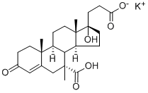 (17R)-17-Hydroxy-3-oxopregn-4-ene-7α,21-dicarboxylic acid 7-methyl 21-potassium salt