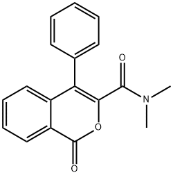 N,N-Dimethyl-1-oxo-4-phenyl-1H-2-benzopyran-3-carboxamide