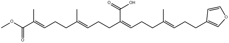 (2E,6E)-10-[(1Z,4E)-7-(3-Furyl)-4-methyl-4-heptenylidene]-2,6-dimethyl-2,6-undecadienedioic acid 1-methyl ester