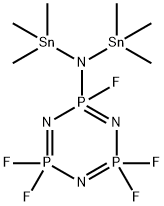 2,4,4,6,6-Pentafluoro-2,2,4,4,6,6-hexahydro-2-[bis(trimethylstannyl)amino]-1,3,5,2,4,6-triazatriphosphorine