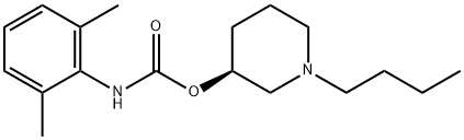 N-(2,6-Dimethylphenyl)carbamic acid [3S,(-)]-1-butyl-3-piperidinyl ester