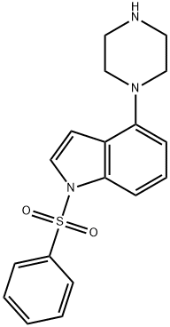 1-(苯磺酰基)-4-(1-哌嗪基)-1H吲哚