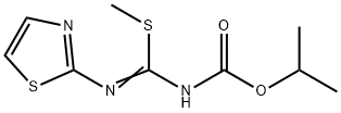 Carbamic  acid,  [(methylthio)(2-thiazolylimino)methyl]-,  1-methylethyl  ester  (9CI)
