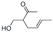 5-Hepten-2-one, 3-(hydroxymethyl)- (9CI)