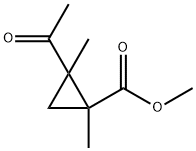 Cyclopropanecarboxylic acid, 2-acetyl-1,2-dimethyl-, methyl ester (9CI)