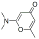 4H-Pyran-4-one, 2-(dimethylamino)-6-methyl- (9CI)