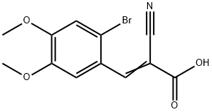 3-(2-溴-4, 5-二甲氧基苯基)-2-腈基-2-丙烯酸
