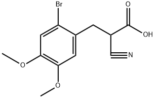 2-氰基-3-(2-溴-4,5-二甲氧基苯基)丙酸
