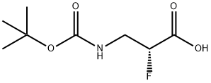 Propanoic acid, 3-[[(1,1-dimethylethoxy)carbonyl]amino]-2-fluoro-, (2R)- (9CI)